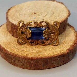 Art-Deco Czech Glass Brooch, 1930's